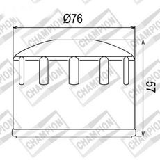 Olejový filtr CHAMPION COF065 100609705