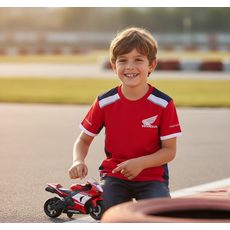 HONDA DÁMSKÉ TRIKO RACING - ČERVENÁ/MODRÁ - NA MOTORKÁŘE