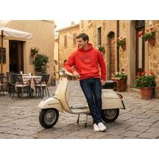 VĚTROVÁ BUNDA VESPA OFFICINA 8 - MODRÁ/ZLATÁ - BUNDY - NA MOTORKÁŘE