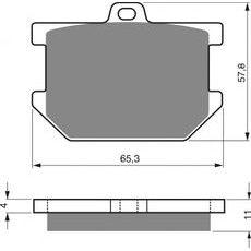 Brzdové destičky GOLDFREN 082 S3