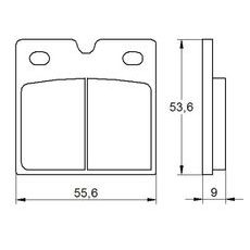 BRZDOVÉ DESTIČKY ACCOSSATO AGPA141 OR - BRZDOVÉ DESTIČKY - NA MOTORKU