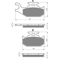 Brzdové destičky GOLDFREN 205 K5