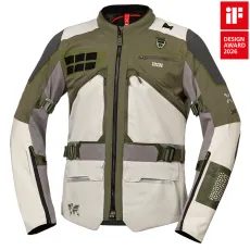 BUNDA IXS VENTURE-AIR 1.0 X2-051405 SVĚTLE ŠEDÁ-OLIVOVÁ - ENDURO BUNDY - NA MOTORKÁŘE