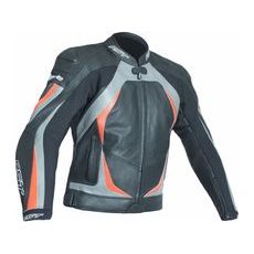 Kožená bunda RST BLADE II / JKT 2845 - šedá/červená