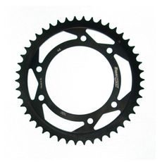 ŘETĚZOVÁ ROZETA SUPERSPROX RFE-1132:46-BLK ČERNÝ 46 ZUBŮ, 420 - OCELOVÉ - NA MOTORKU