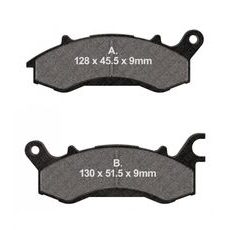 BRZDOVÉ DESTIČKY EBC FA761 - PŘEDNÍ - NA MOTORKU