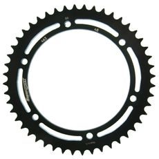 ŘETĚZOVÁ ROZETA SUPERSPROX RFE-463:48-BLK ČERNÝ 48 ZUBŮ, 428 - OCELOVÉ - NA MOTORKU