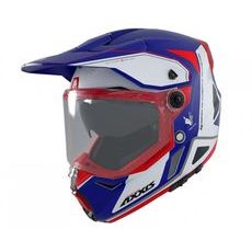 Enduro helma AXXIS WOLF DS roadrunner C7 - matná modrá