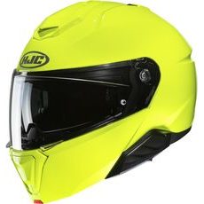 HJC PŘILBA I91 SOLID FLUO GREEN - VÝKLOPNÉ HELMY - NA MOTORKÁŘE