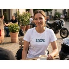 DÁMSKÉ TRIČKO IXS BRAND 1.1 473-510-6952 BÍLÉ - TRIČKA - NA MOTORKÁŘE