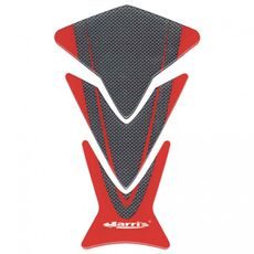 PUZZLE TANK PROTECTOR ARIETE 12970-R CARBON / RED - TANKPADY NA MOTORKU - NA MOTORKU