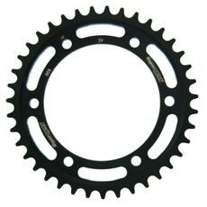 ŘETĚZOVÁ ROZETA SUPERSPROX RFE-865:39-BLK ČERNÝ 39 ZUBŮ, 530 - OCELOVÉ - NA MOTORKU