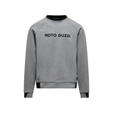 MG ESSENTIAL SWEATSHIRT MAN - ŠEDÁ - DÁRKY PRO FANOUŠKY MOTO GUZZI - NA MOTORKÁŘE