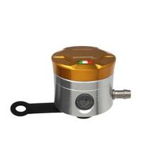 NÁDOBKA NA BRZDOVOU KAPALINU ACCOSSATO CNC-WORKED VČ. ROVNÉHO DRŽÁKU ZLATÁ - NÁDOBKY BRZDOVÉ KAPALINY - NA MOTORKU