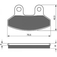 Brzdové destičky GOLDFREN 234 S3
