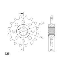 Řetězové kolečko SUPERSPROX CST-297:16 16 zubů, 525