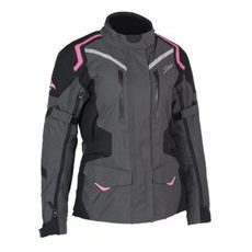 DÁMSKÁ CESTOVNÍ BUNDA MBW ADVENTURE PRO JACKET - ŠEDÁ - TEXTILNÍ BUNDY - NA MOTORKÁŘE