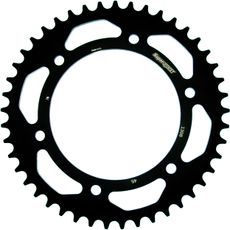 ŘETĚZOVÁ ROZETA SUPERSPROX RFE-1308:45-BLK ČERNÝ 45 ZUBŮ, 520 - OCELOVÉ - NA MOTORKU