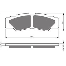 Brzdové destičky GOLDFREN 433 K5