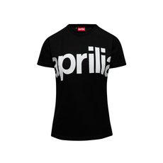 APRILIA DÁMSKÉ TRIČKO BIG LOGO - ČERNÁ 2026 - DÁRKY PRO FANOUŠKY APRILIA - NA MOTORKÁŘE