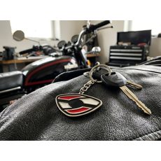 PŘÍVĚSEK NA KLÍČE S LOGEM GS - KLÍČENKY - NA MOTORKÁŘE