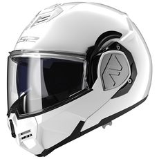 LS2 FF906 ADVANT SOLID WHITE-06 - PŘEKLOPNÉ HELMY - NA MOTORKÁŘE