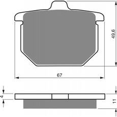 Brzdové destičky GOLDFREN 080 S3
