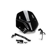 PLEXI ŠTÍT PUIG NEW GEN. SPORT 21580N ČERNÝ - PRO NEKRUHOVÁ SVĚTLA - NA MOTORKU