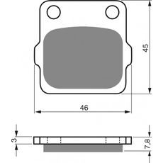 Brzdové destičky GOLDFREN 007 S33 OFF-ROAD REAR