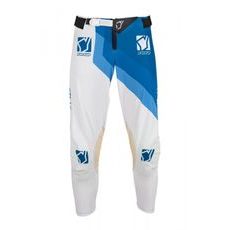 Dětské motokrosové kalhoty YOKO VIILEE - bílé/modré