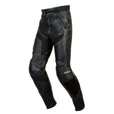 Kožené kalhoty na motocykl MBW PATRIGO - černé