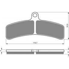Brzdové destičky GOLDFREN 130 S33 STREET FRONT