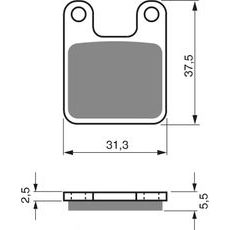 Brzdové destičky GOLDFREN 201 S3