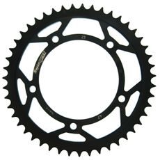 ŘETĚZOVÁ ROZETA SUPERSPROX RFE-23:47-BLK ČERNÝ 47 ZUBŮ, 420 - OCELOVÉ - NA MOTORKU