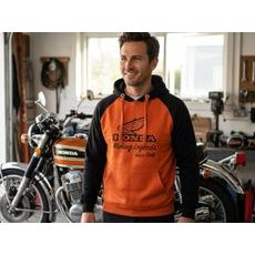 HONDA MIKINA S KAPUCOU SUNSET VINTAGE - TMAVĚ HNĚDÁ 2026 - DÁRKY PRO FANOUŠKY HONDA - NA MOTORKÁŘE