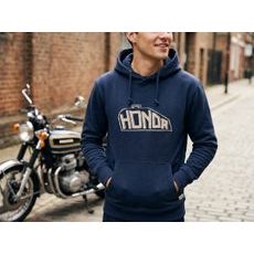 HONDA MIKINA S KAPUCOU SUNSET VINTAGE - TMAVĚ HNĚDÁ 2026 - DÁRKY PRO FANOUŠKY HONDA - NA MOTORKÁŘE