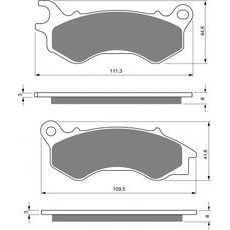Brzdové destičky GOLDFREN 299 S3