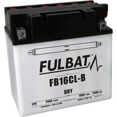 Konvenční motocyklová baterie FULBAT FB16CL-B (YB16CL-B) Včetně balení kyseliny