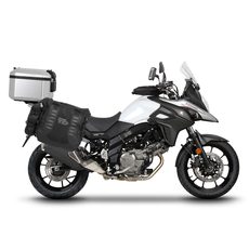 Kompletní sada bočních adventure brašen SHAD TERRA TR40 a hliníkového 55L vrchního kufru, včetně montážní sady SHAD SUZUKI DL 650 V-Strom