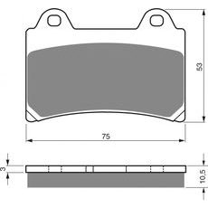 Brzdové destičky GOLDFREN 073 AD
