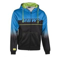 MBW HOODIE SPIRIT mikina černo-modro-zelená