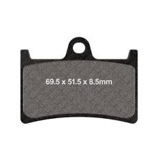 BRZDOVÉ DESTIČKY EBC SFAC252 - PŘEDNÍ - NA MOTORKU