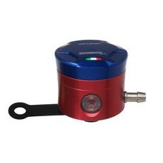 NÁDOBKA NA BRZDOVOU KAPALINU ACCOSSATO CNC-WORKED VČ. ROVNÉHO DRŽÁKU MODRÁ - NÁDOBKY BRZDOVÉ KAPALINY - NA MOTORKU