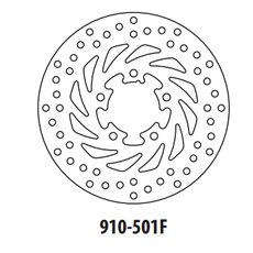 BRZDOVÝ KOTOUČ GOLDFREN 910-501F PŘEDNÍ 220 MM - BRZDOVÉ KOTOUČE - NA MOTORKU