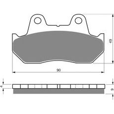 Brzdové destičky GOLDFREN 049 S3