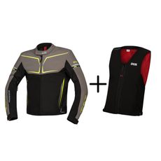 JEZDI BEZPEČNĚ S IXS - SET STREET/SKÚTR PRO PÁNY - ŠEDÁ - JEZDI BEZPEČNĚ S IXS - NA MOTORKÁŘE