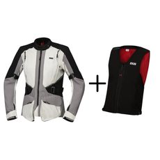 Jezdi bezpečně s IXS - set Touring pro dámy - světle šedá