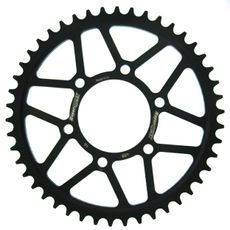 ŘETĚZOVÁ ROZETA SUPERSPROX RFE-488:46-BLK ČERNÝ 46 ZUBŮ, 530 - OCELOVÉ - NA MOTORKU