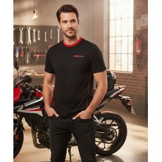 HONDA Dámské triko RACING 22 - červná/modrá