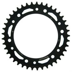 ŘETĚZOVÁ ROZETA SUPERSPROX RFE-6:41-BLK ČERNÝ 41 ZUBŮ, 525 - OCELOVÉ - NA MOTORKU